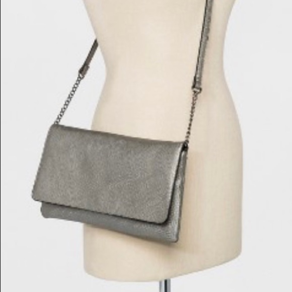 Flat Foldover Crossbody Clutch